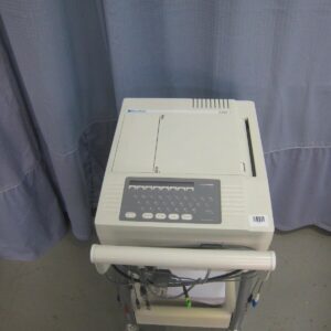 Burdick E350 Electrocardiograph with cart and leads